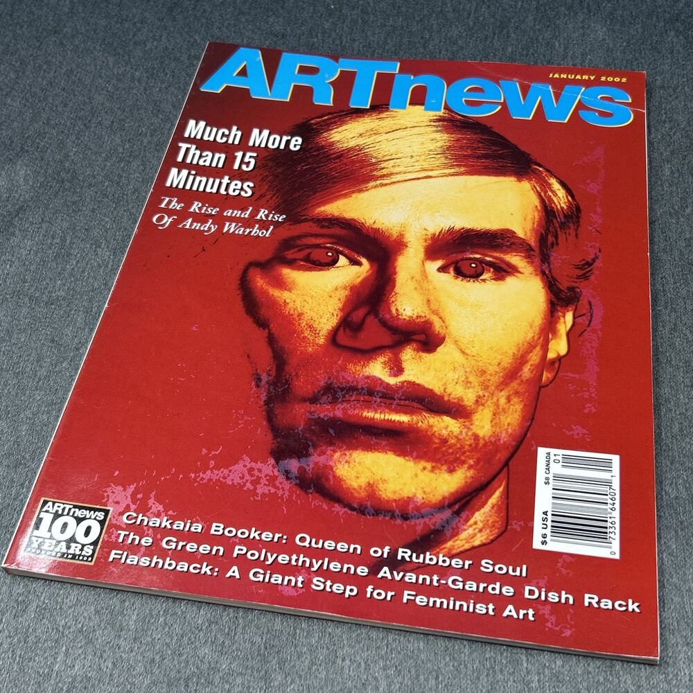 Vintage ARTnews Magazine January 2002 Andy Warhol Cover Vintage Art Collectible